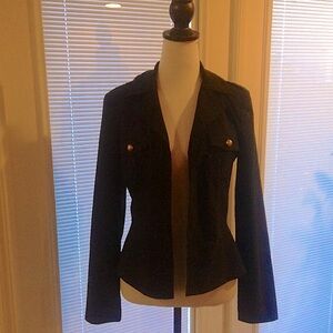A Buyer Womens Casual Classy Black Long Sleeve Collared Blazer